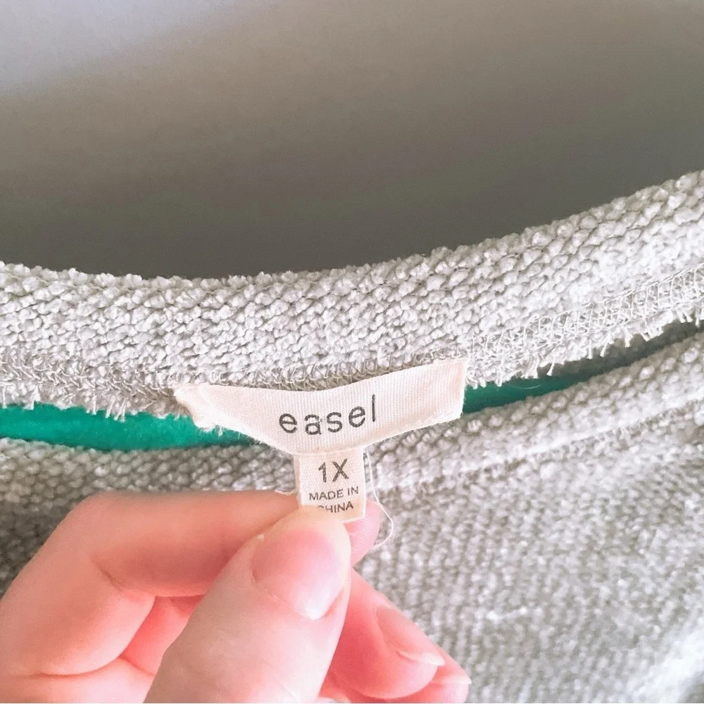 Easel Sage Green Pullover Sweater Size 1X - Picture 5 of 8